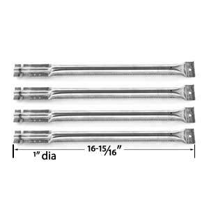 Repair Kit Includes 4 Stainless Steel Heat Plates and 4 Stainless Steel Burners for Kitchen Aid 720-0733A Gas Grill Models