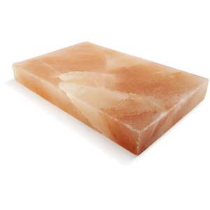 Replacement American Fire Gas Himalayan Salt Plate and Holder Set, 12" X 8" X 2"